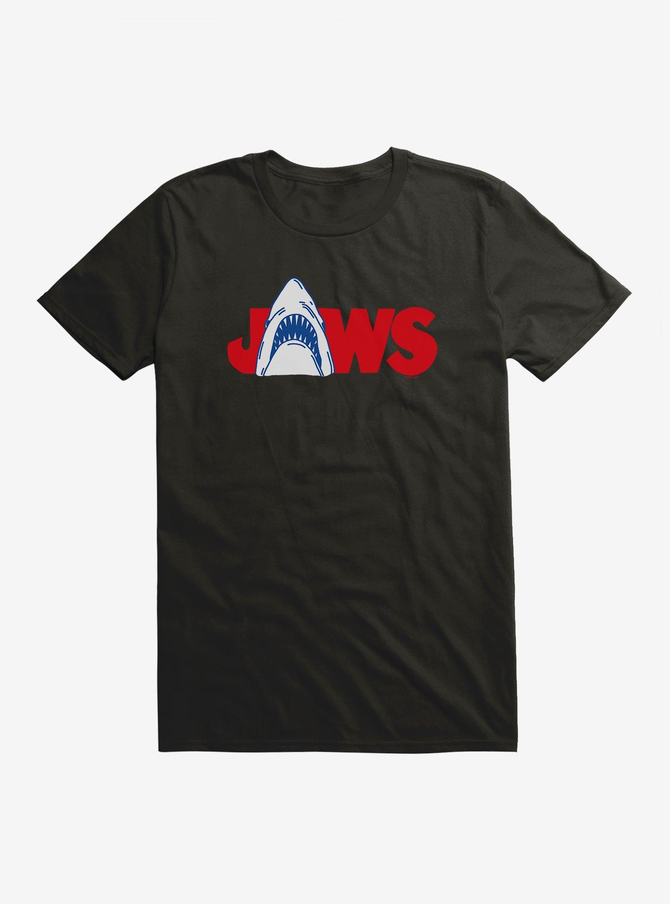 Jaws Logo T-Shirt, BLACK, hi-res