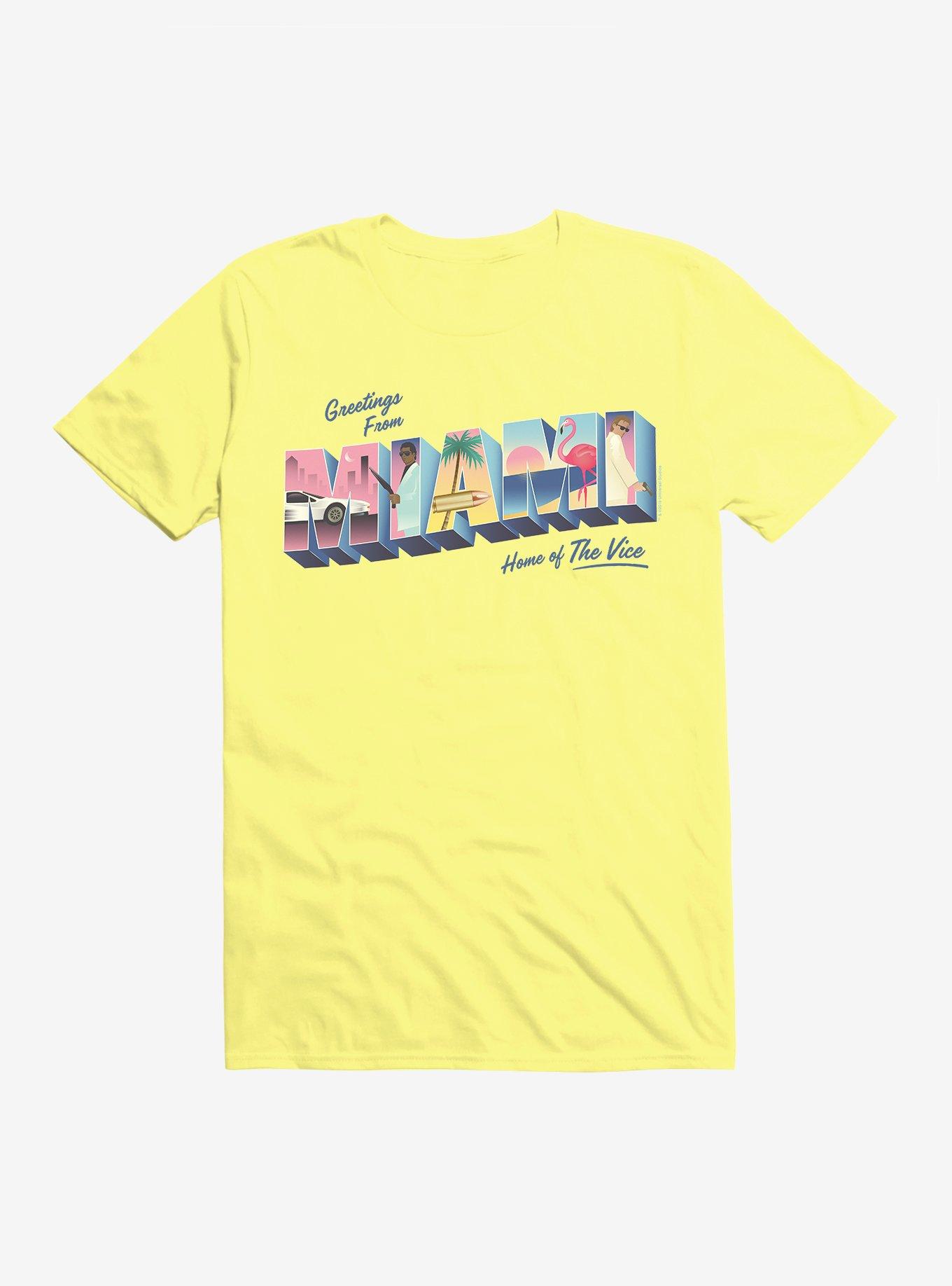 Miami Vice Greetings From Miami T-Shirt, , hi-res