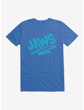 Jaws Blue Chalk Script T-Shirt, , hi-res