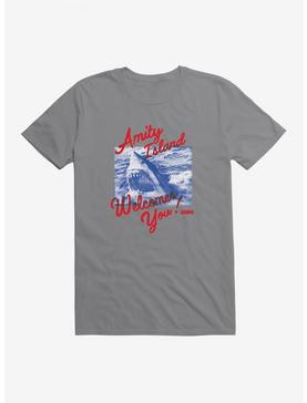 Jaws Welcome Card T-Shirt, STORM GREY, hi-res