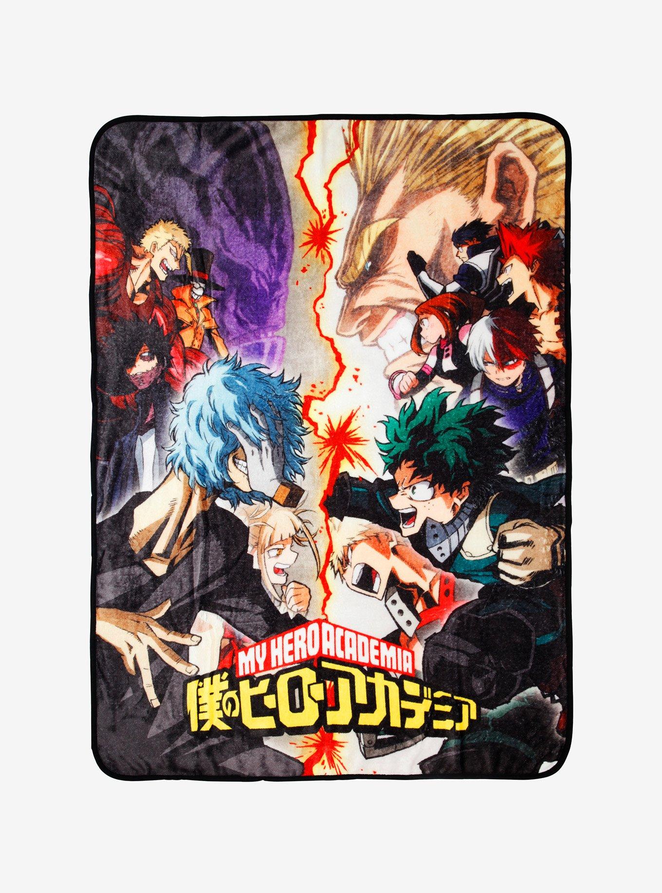My Hero Academia Split Heroes Vs. Villains Throw Blanket | Hot Topic