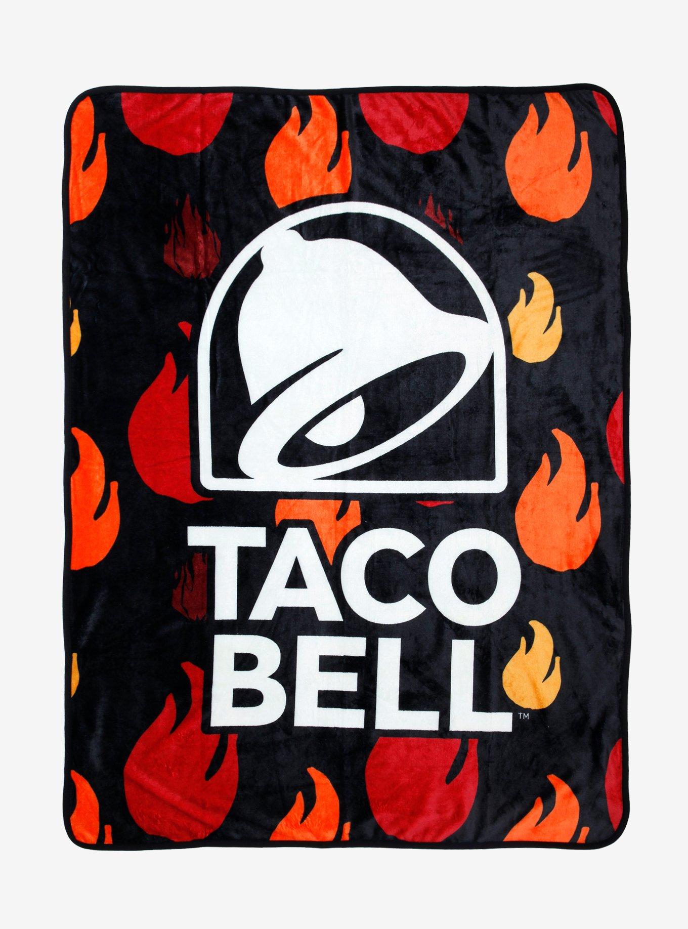 Taco Bell Flames Throw Blanket