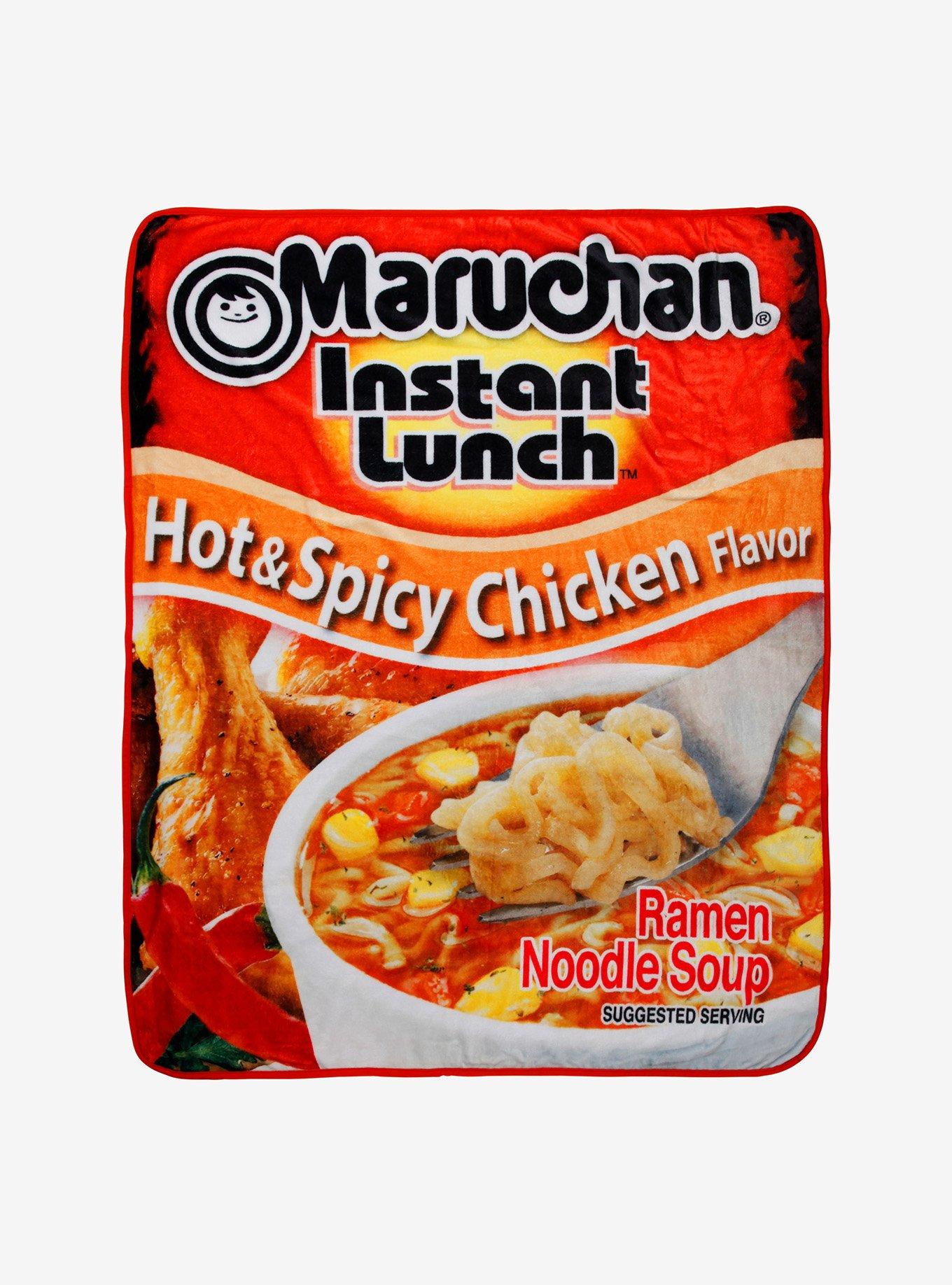 Maruchan Instant Lunch Hot Spicy Chicken Throw Blanket