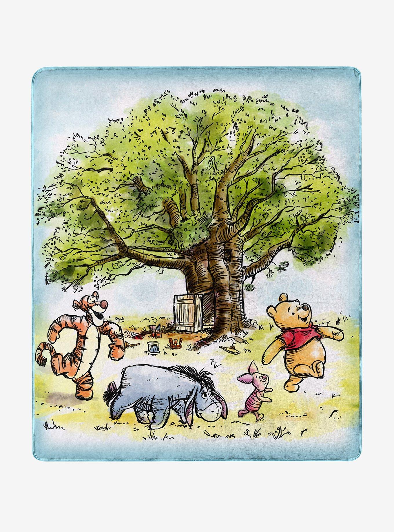 Disney Winnie The Pooh Picnic Throw Blanket Hot Topic