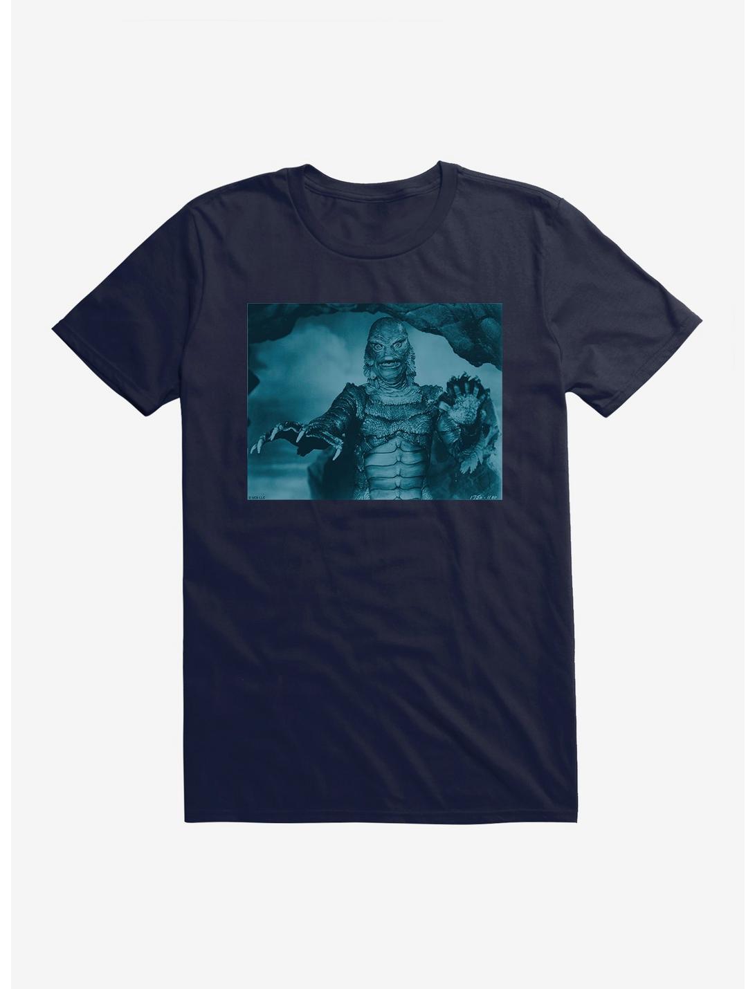 Creature From The Black Lagoon Live Action Blue Scene T-Shirt, NAVY, hi-res