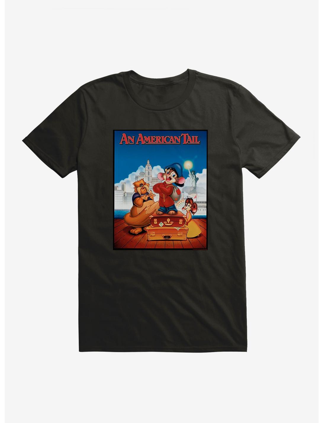 An American Tail Classic Movie Poster T-Shirt, BLACK, hi-res