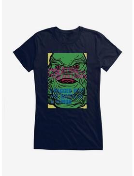 Creature From The Black Lagoon Dragged By A Demon Girls T-Shirt, NAVY, hi-res