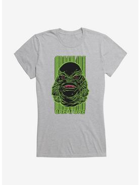 Creature From The Black Lagoon Green Name Stack Girls T-Shirt, HEATHER, hi-res