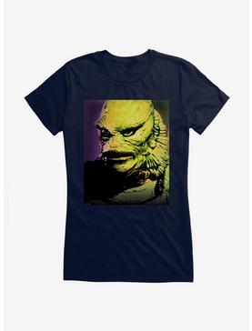 Creature From The Black Lagoon Live Action Glare Girls T-Shirt, NAVY, hi-res