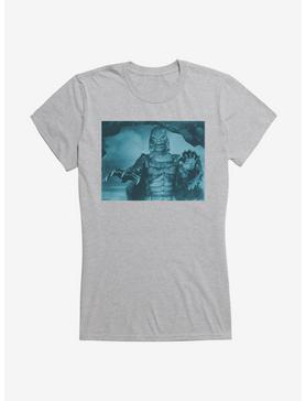 Creature From The Black Lagoon Live Action Blue Scene Girls T-Shirt, HEATHER, hi-res