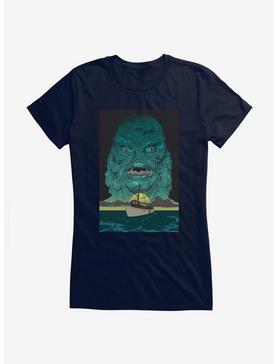 Creature From The Black Lagoon Turn Back Girls T-Shirt, NAVY, hi-res