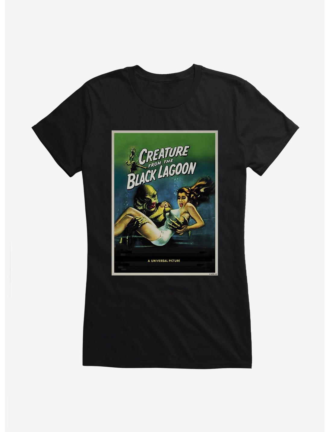 Creature From The Black Lagoon Universal Picture Poster Girls T-Shirt, BLACK, hi-res