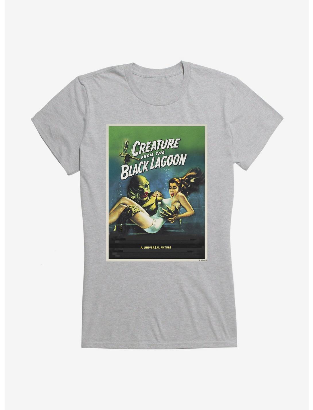 Creature From The Black Lagoon Universal Picture Poster Girls T-Shirt, HEATHER, hi-res