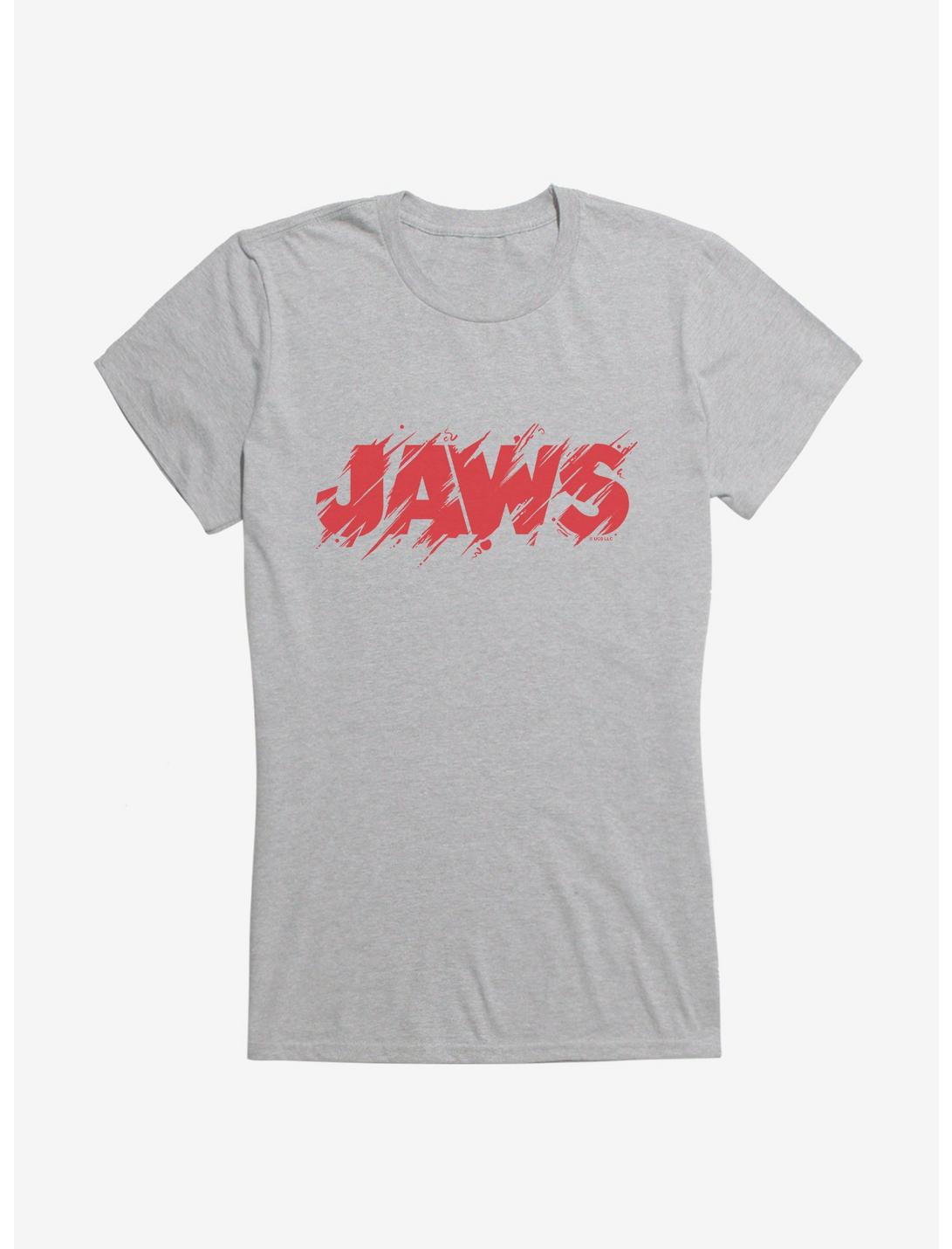 Jaws Classic Thrash Title Script Girls T-Shirt, , hi-res