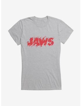 Jaws Classic Thrash Title Script Girls T-Shirt, , hi-res