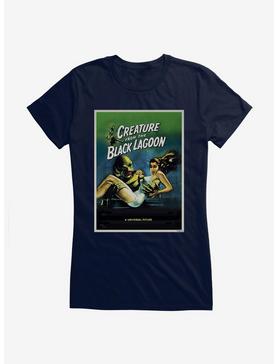 Creature From The Black Lagoon Universal Picture Poster Girls T-Shirt, NAVY, hi-res