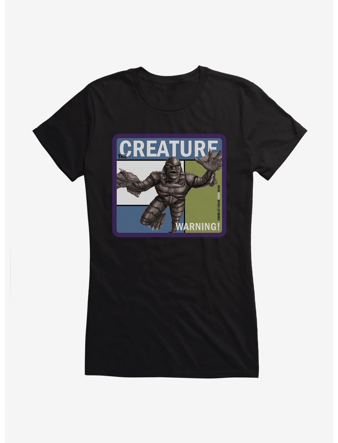 Creature From The Black Lagoon Warning Pop Poster Girls T-Shirt, , hi-res