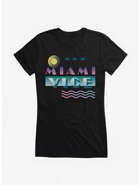 Miami Vice Bold Beach Script Girls T-Shirt, , hi-res