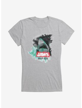 Jaws Deep Fear Girls T-Shirt, HEATHER, hi-res
