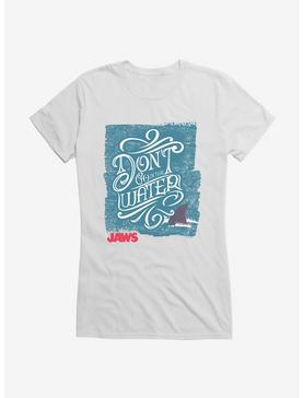 Jaws Don't Go In The Water Girls T-Shirt, WHITE, hi-res