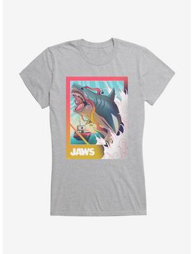 Jaws Leap Bold Art Girls T-Shirt, HEATHER, hi-res