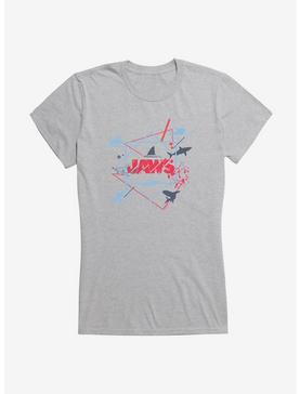 Jaws Linear Script Icons Girls T-Shirt, , hi-res