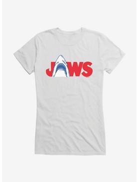 Jaws Logo Girls T-Shirt, WHITE, hi-res