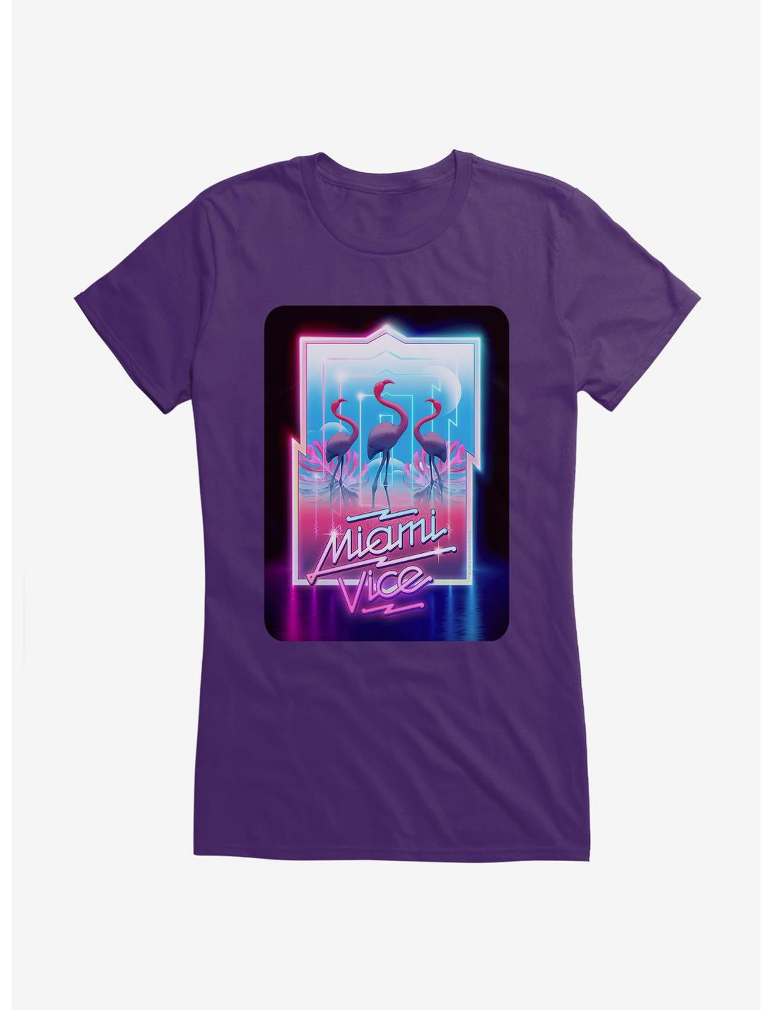 Miami Vice Neon Lights Girls T-Shirt, , hi-res