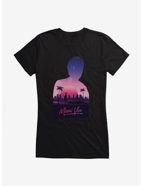 Miami Vice Silhouette Scenery Girls T-Shirt, , hi-res