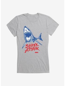 Jaws Shark Attack Girls T-Shirt, HEATHER, hi-res