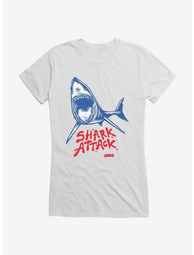 Jaws Shark Attack Girls T-Shirt, WHITE, hi-res