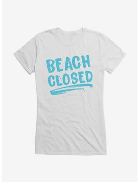 Jaws Beach Closed Girls T-Shirt, WHITE, hi-res