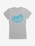 Jaws Blue Chalk Script Girls T-Shirt, , hi-res