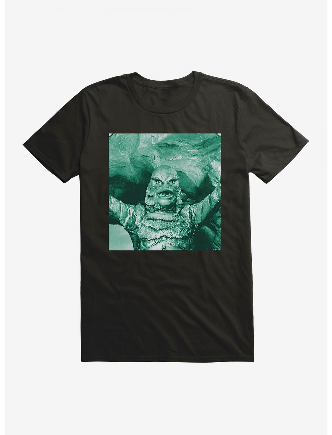Creature From The Black Lagoon Live Action Green Scene T-Shirt, BLACK, hi-res