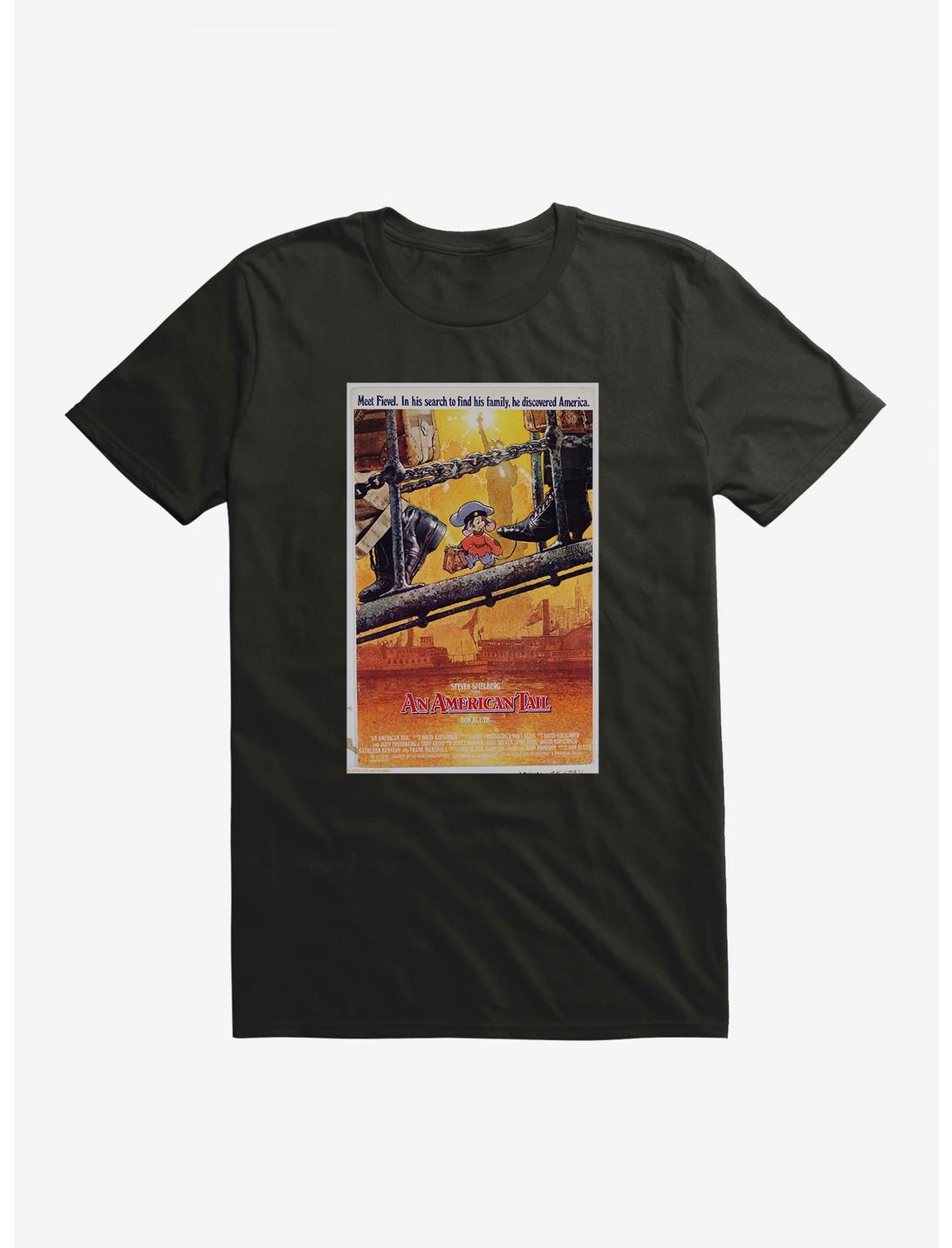 An American Tail Meet Fievel Poster T-Shirt, BLACK, hi-res