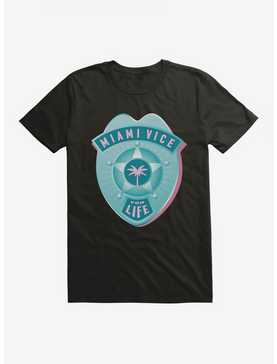 Miami Vice Life Pastel Badge T-Shirt, , hi-res