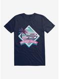 Miami Vice Pastel Diamond Scenery T-Shirt, MIDNIGHT NAVY, hi-res
