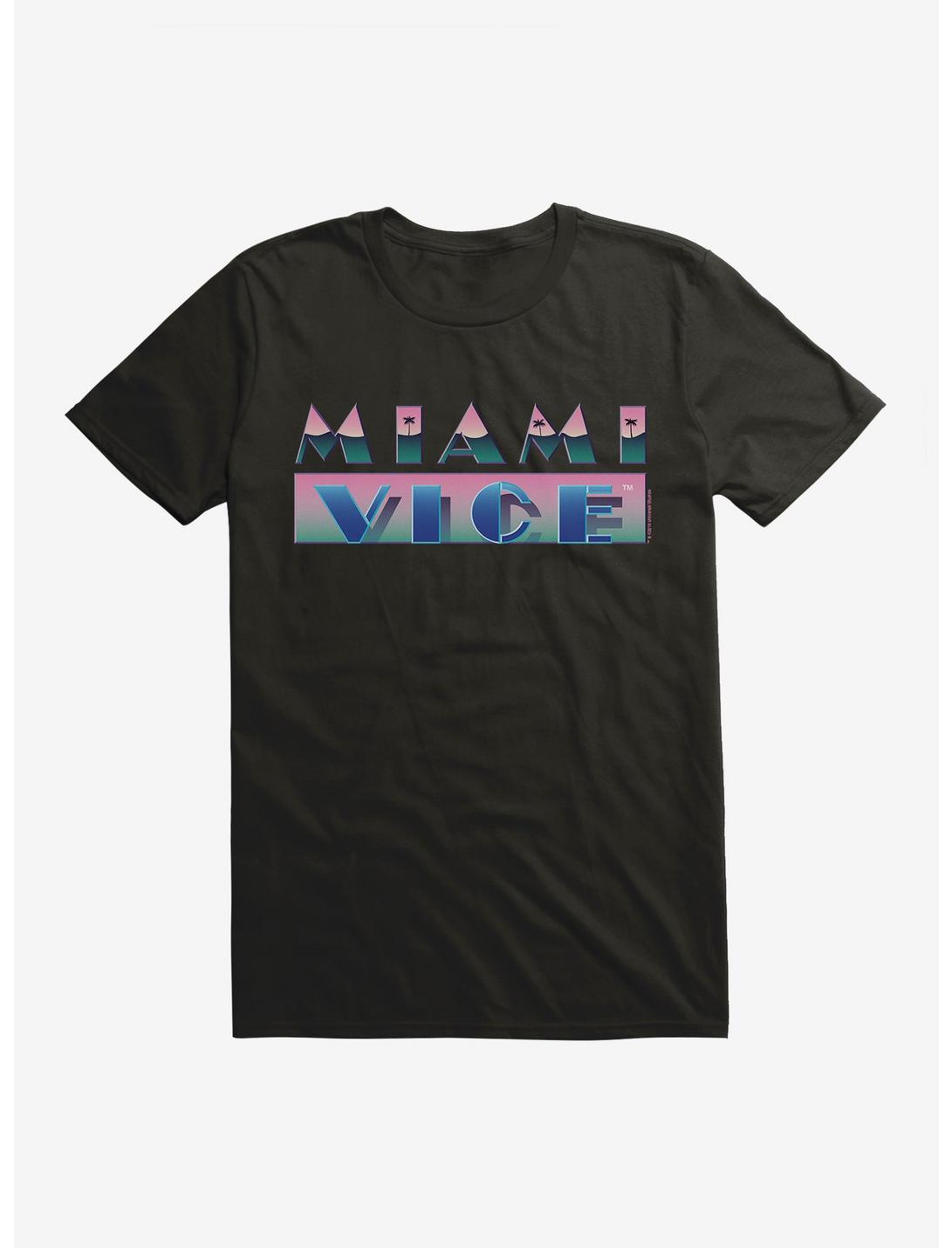 Miami Vice Bold Script T-Shirt, BLACK, hi-res