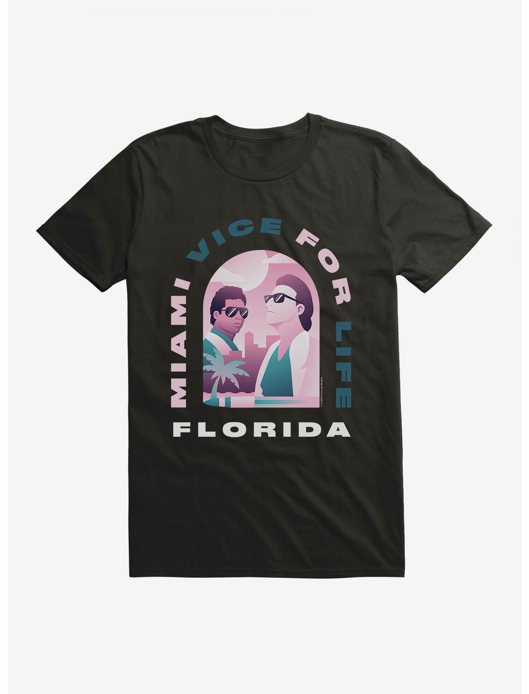 Miami Vice Vice For Life Florida T-Shirt, BLACK, hi-res