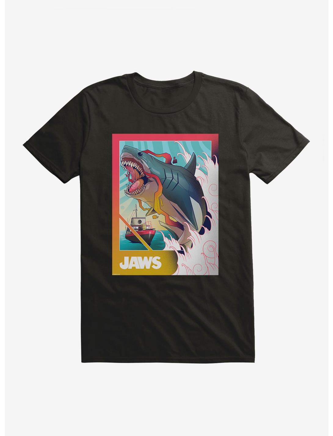 Jaws Leap Bold Art T-Shirt, BLACK, hi-res