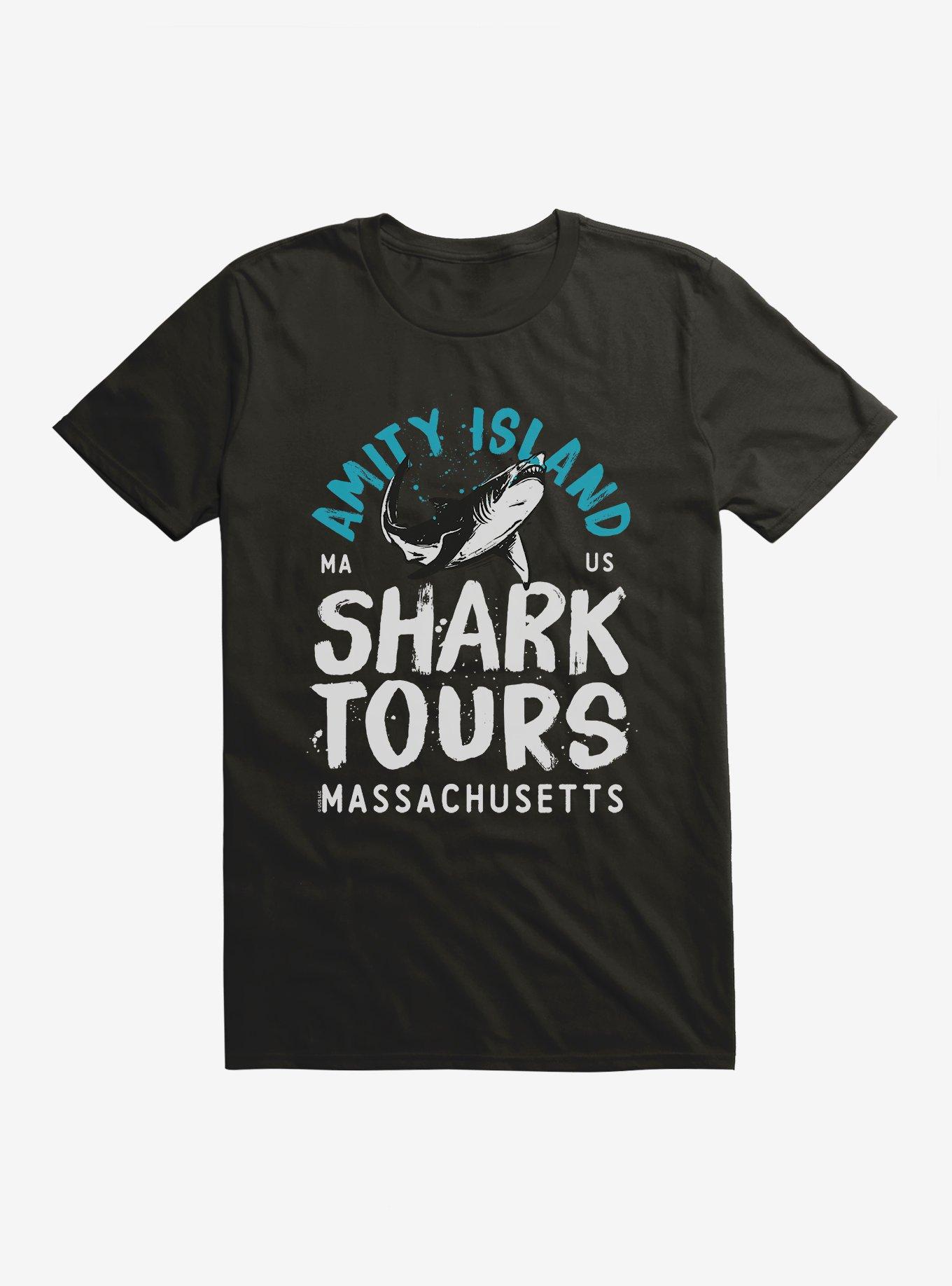 Jaws Amity Island Massachusetts T-Shirt, BLACK, hi-res