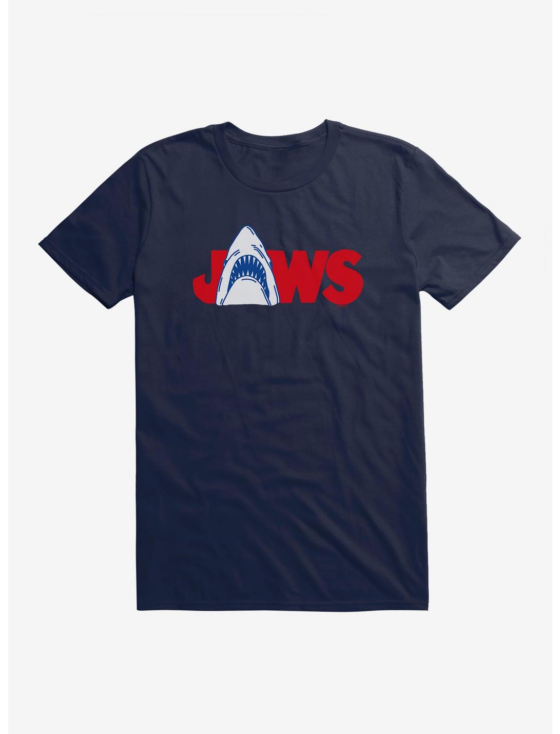 Jaws Logo T-Shirt, MIDNIGHT NAVY, hi-res