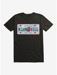 Miami Vice License Plate T-Shirt, BLACK, hi-res