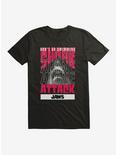 Jaws Swimming Alone Stack T-Shirt, BLACK, hi-res