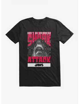 Jaws Swimming Alone Stack T-Shirt, , hi-res