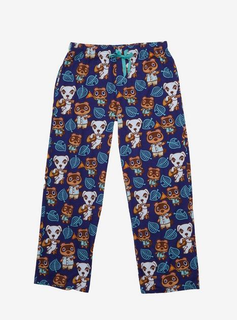 Nintendo Animal Crossing Characters Allover Print Sleep Pants ...