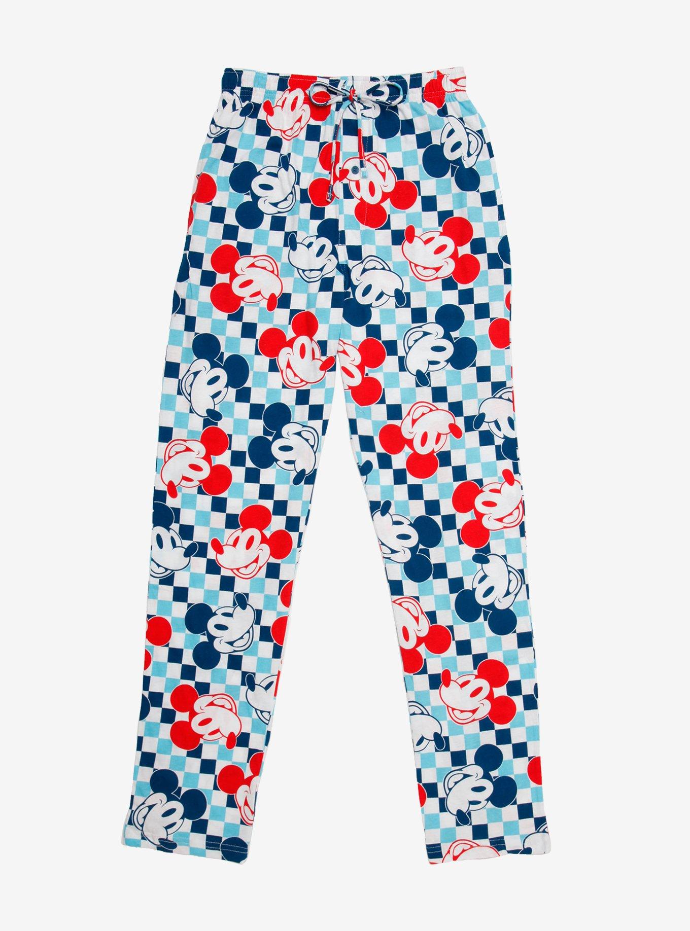 Disney Mickey Mouse Checkered Sleep Pants - BoxLunch Exclusive, MULTI, hi-res