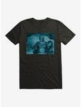 Creature From The Black Lagoon Live Action Blue Scene T-Shirt, BLACK, hi-res
