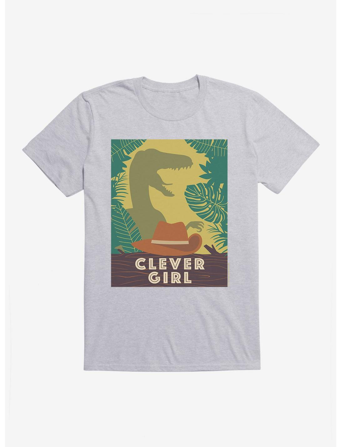 Jurassic Park Clever Girl T-Shirt, HEATHER GREY, hi-res