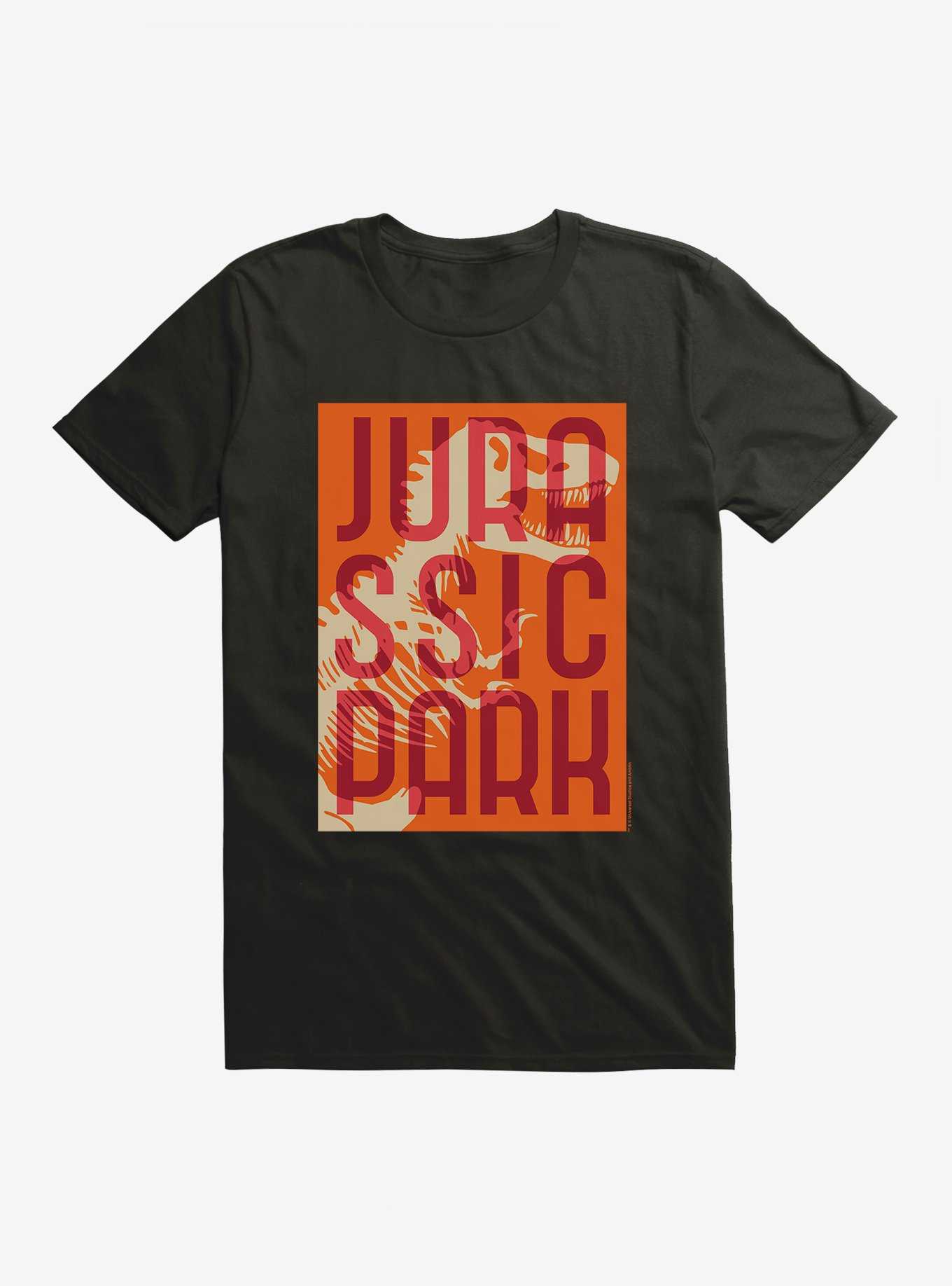 Jurassic Park Orange Title Stack T-Shirt, , hi-res